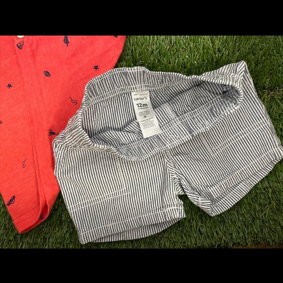 Two pieces set: pants and polo shirt 12M - (USED) - Picture 3 of 8